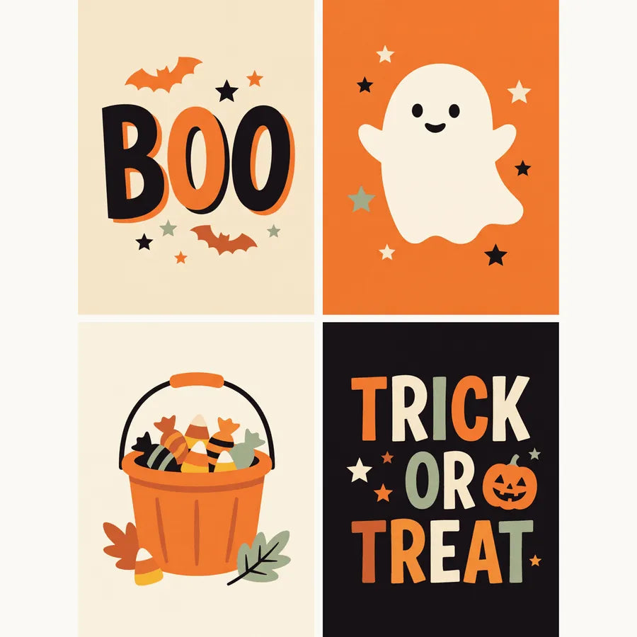 Boo - 4 Mini Paint by Numbers Kits